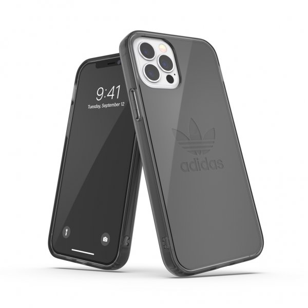 Adidas iPhone 12/iPhone 12 Pro Cover Protective Klar Etui Sort