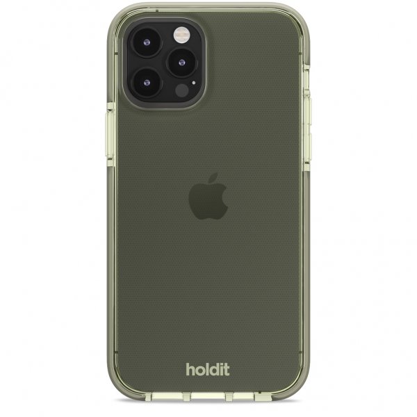 holdit iPhone 12/iPhone 12 Pro Cover Seethru Khaki Green