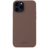 holdit iPhone 12/iPhone 12 Pro Cover Silikone Dark Brown