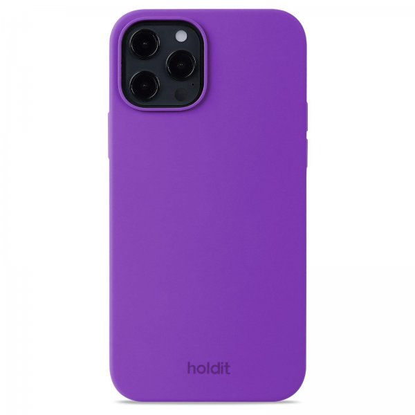 holdit iPhone 12/iPhone 12 Pro Cover Silikone Bright Purple