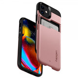Spigen iPhone 12/iPhone 12 Pro Cover Slim Armor CS Rosaguld