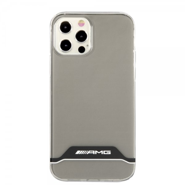 AMG iPhone 12/iPhone 12 Pro Cover Stripes Horizontal Klar Sort
