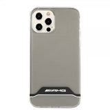 AMG iPhone 12/iPhone 12 Pro Cover Stripes Horizontal Klar Sort