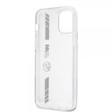 BMW iPhone 12/iPhone 12 Pro Cover Stripes Silver Transparent