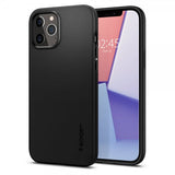 Spigen iPhone 12/iPhone 12 Pro Cover Thin Fit Sort