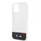BMW iPhone 12/iPhone 12 Pro Cover Tricolor Stripe Transparent