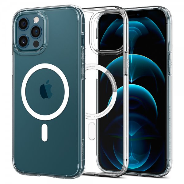 Spigen iPhone 12/iPhone 12 Pro Cover Ultra Hybrid Mag Hvid