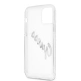 Guess iPhone 12/iPhone 12 Pro Cover Vintage Script Silver Klar