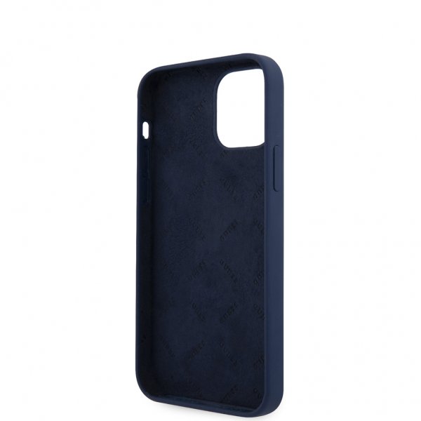 Guess iPhone 12/iPhone 12 Pro Cover Vintage Silikone Blå