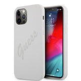 Guess iPhone 12/iPhone 12 Pro Cover Vintage Silicone Cream
