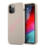 Guess iPhone 12/iPhone 12 Pro Cover Vintage Silikone Grå