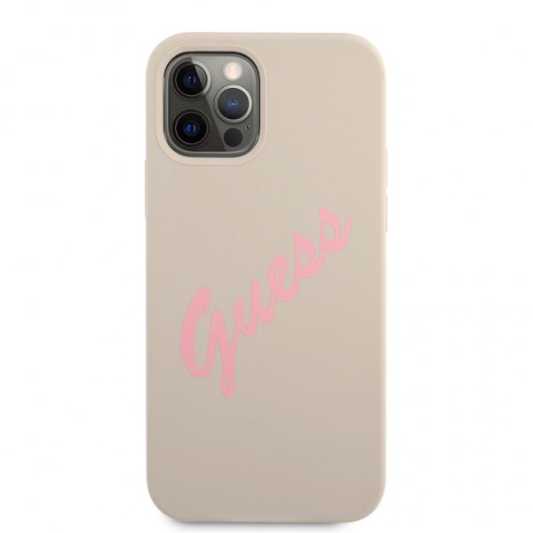 Guess iPhone 12/iPhone 12 Pro Cover Vintage Silikone Grå