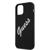 Guess iPhone 12/iPhone 12 Pro Cover Vintage Silicone Sort