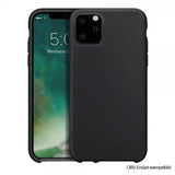 Xqisit iPhone 12/iPhone 12 Pro Skal Silikonecover Sort