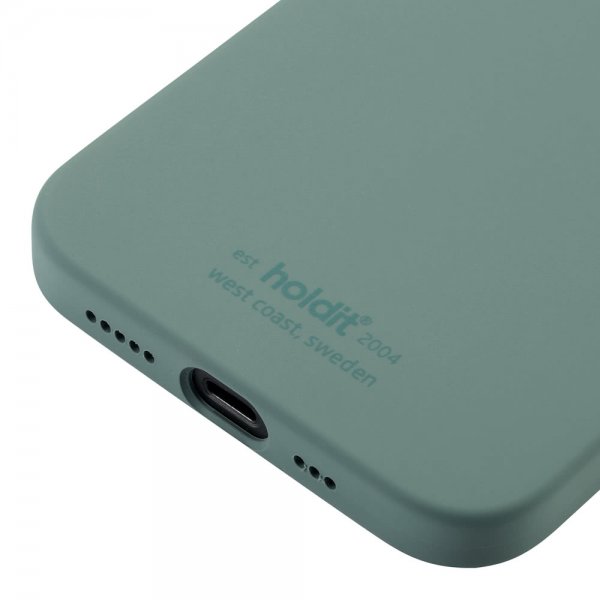 holdit iPhone 12/iPhone 12 Pro Cover Silikone Moss Green