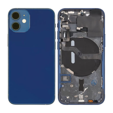iPhone 12 Mini bagside komplet med små dele - Blå