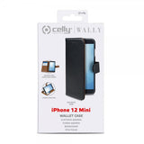 Celly iPhone 12 Mini Cover Wally Wallet Case Sort