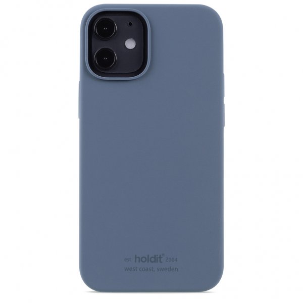 holdit iPhone 12 Mini Cover Silikone Pacific Blue
