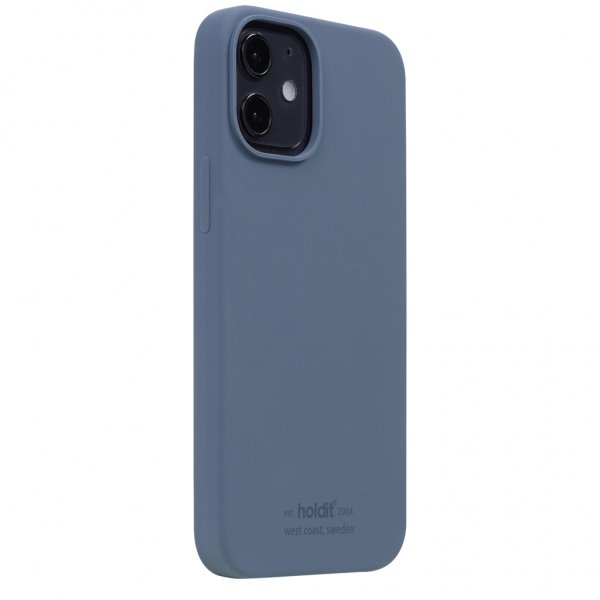 holdit iPhone 12 Mini Cover Silikone Pacific Blue