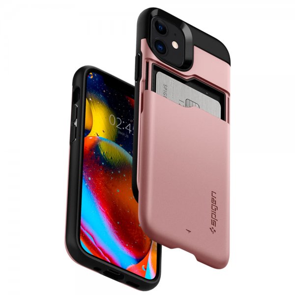 Spigen iPhone 12 Mini Cover Slim Armor CS Rosaguld