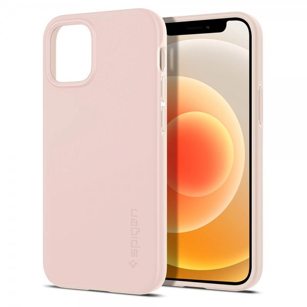 Spigen iPhone 12 Mini Cover Thin Fit Pink Sand