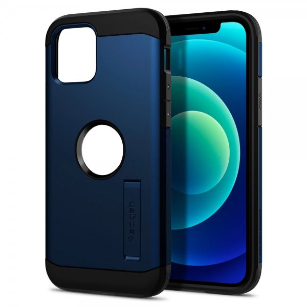 Spigen iPhone 12 Mini Cover Tough Armor Navy Blue