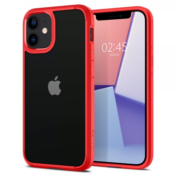 Spigen iPhone 12 Mini Cover Ultra Hybrid Rød