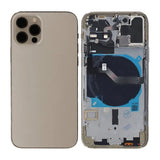iPhone 12 Pro bagside med komplet ramme OEM - Guld