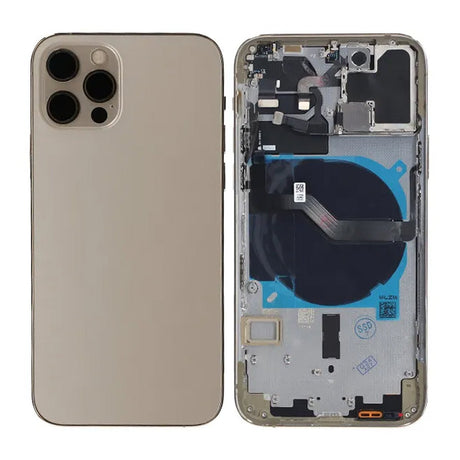 iPhone 12 Pro bagside med komplet ramme OEM - Guld