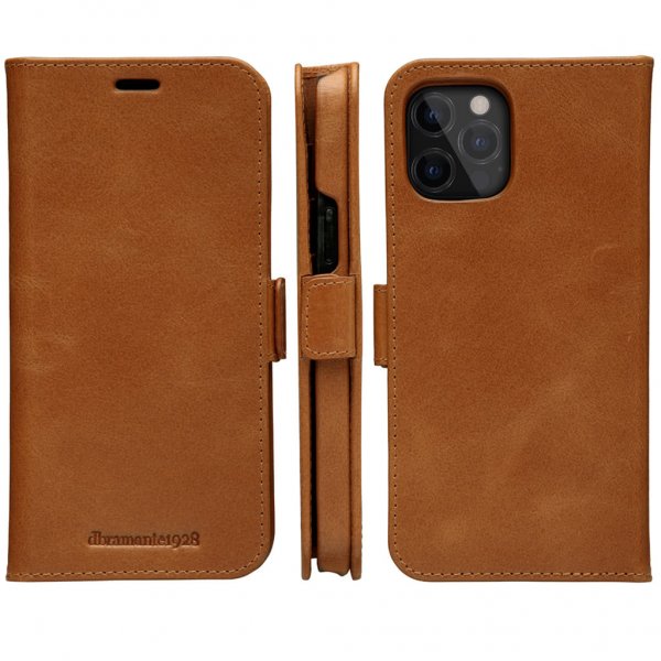 dbramante1928 iPhone 12 Pro Max Futteral Lynge Aftageligt Cover Tan