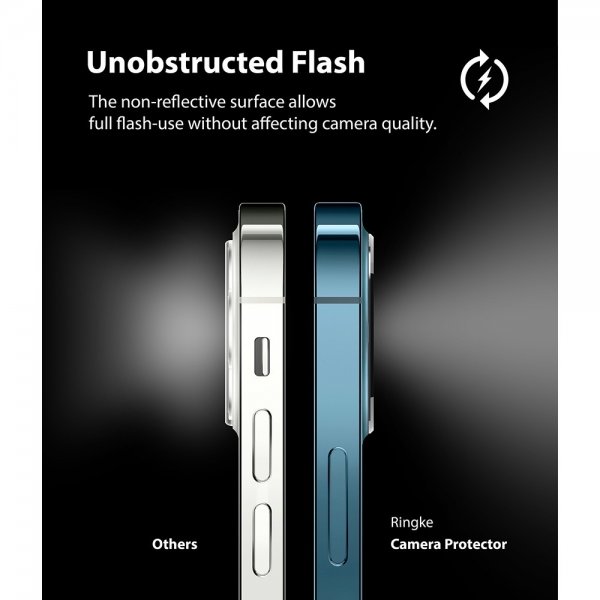 Ringke iPhone 12 Pro Max Kamerabeskyttelse Glas 2-pak