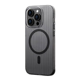 iPhone 12 Pro Max Cover Bølget MagSafe Sort