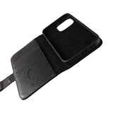 Rvelon iPhone 12 Pro Max Cover Ægte Læder Sort