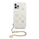 Guess iPhone 12 Pro Max Cover Chain Peony Guld