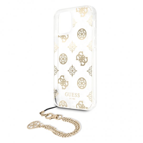 Guess iPhone 12 Pro Max Cover Chain Peony Guld