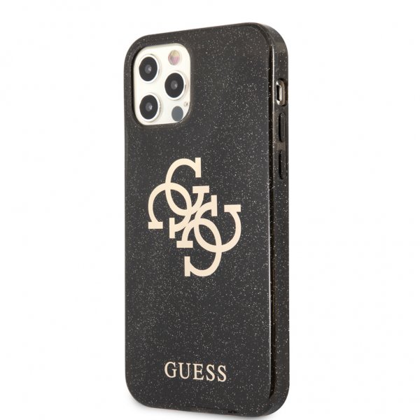 Guess iPhone 12 Pro Max Cover Full Glitter Sort