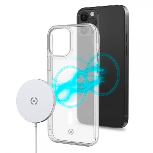 Celly iPhone 12 Pro Max Cover GELSKINMAG MagSafe Transparent