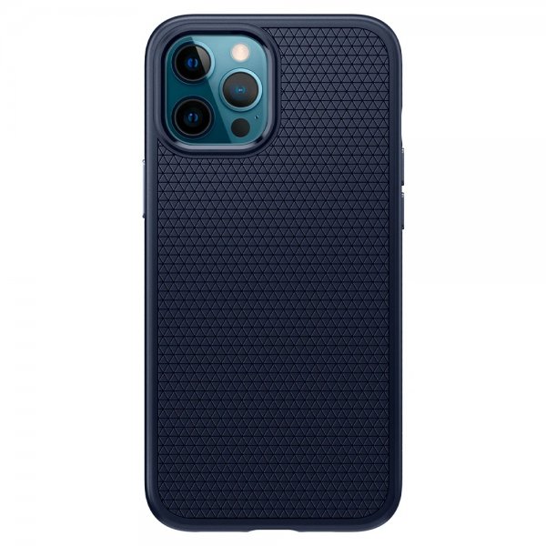 Spigen iPhone 12 Pro Max Cover Liquid Air Navy Blue