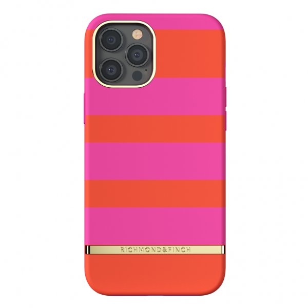 Richmond & Finch iPhone 12 Pro Max Cover Magenta Stripe