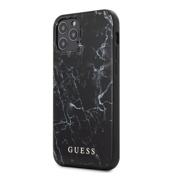Guess iPhone 12 Pro Max Cover Marble Cover Sort