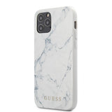 Guess iPhone 12 Pro Max Skal Marble Cover Hvid