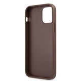 Guess iPhone 12 Pro Max Cover Metal Logo Brun