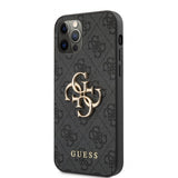 Guess iPhone 12 Pro Max Cover Metal Logo Grå