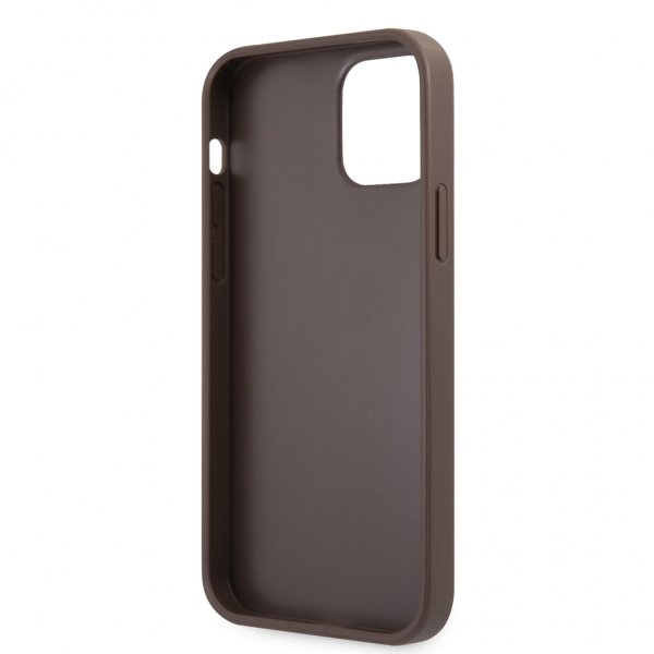 Guess iPhone 12 Pro Max Cover Printed Stripe Brun