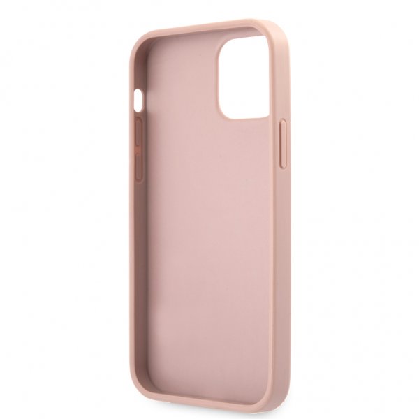 Guess iPhone 12 Pro Max Cover Saffiano Vintage Script Rosaguld