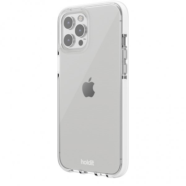 holdit iPhone 12 Pro Max Cover Seethru Hvid