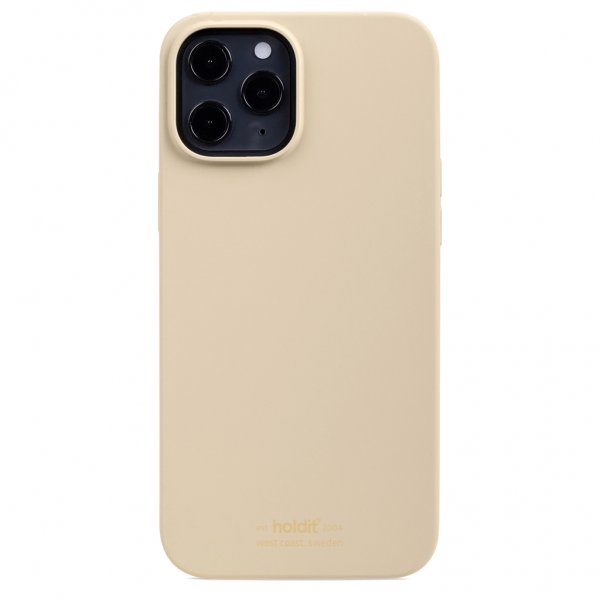 holdit iPhone 12 Pro Max Cover Silikone Beige