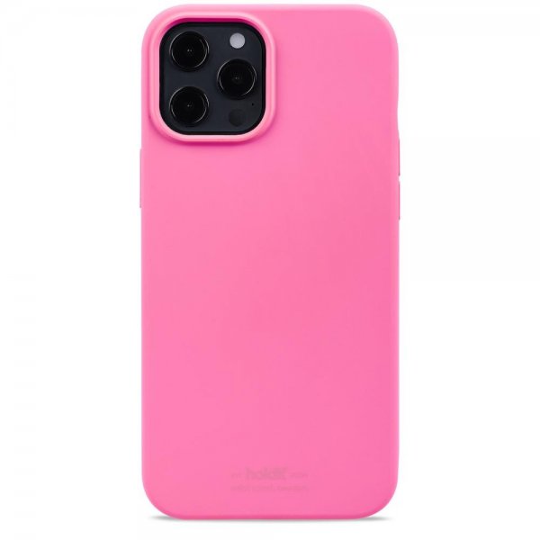 holdit iPhone 12 Pro Max Cover Silikone Bright Pink