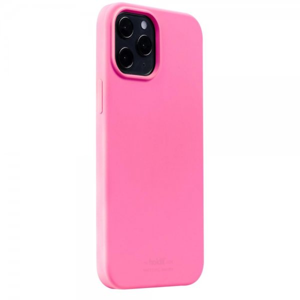 holdit iPhone 12 Pro Max Cover Silikone Bright Pink