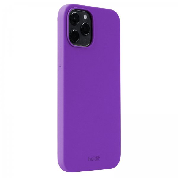 holdit iPhone 12 Pro Max Cover Silikone Bright Purple